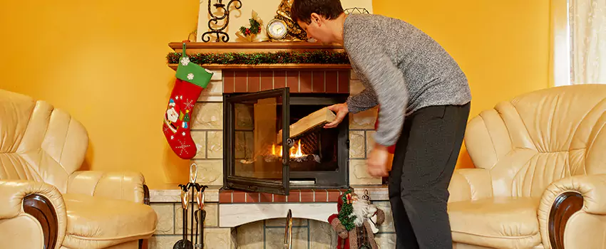 Rusted Metal Fireplace Restoration in Burbank, Illinois