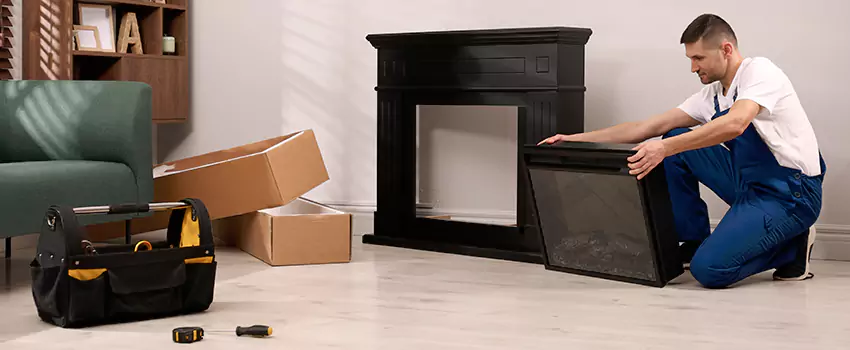 Old Rusted Metal Fireplace Repair And Replacement in Burbank, IL